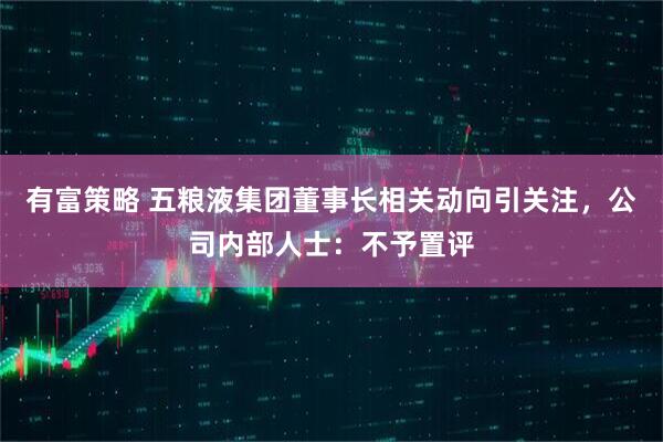 有富策略 五粮液集团董事长相关动向引关注，公司内部人士：不予置评