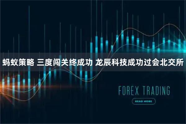 蚂蚁策略 三度闯关终成功 龙辰科技成功过会北交所